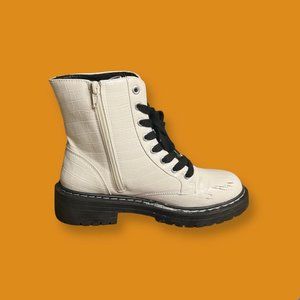 Black and White boots